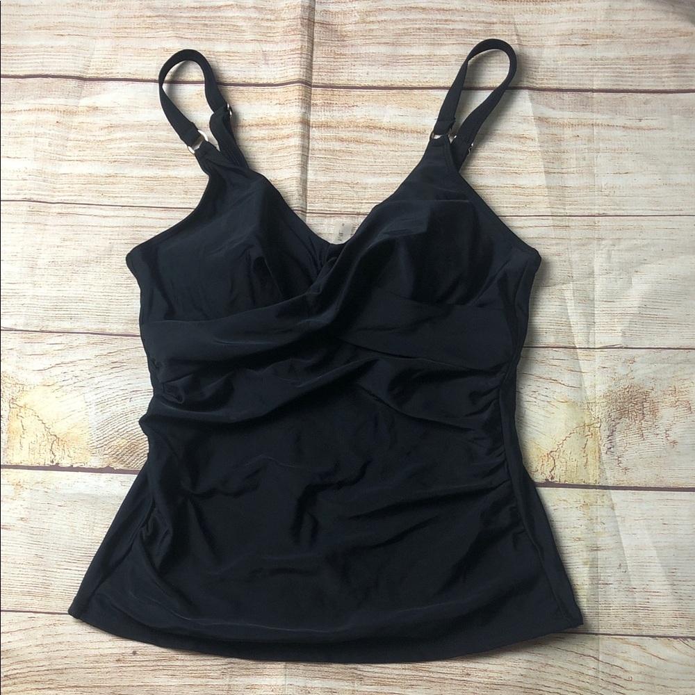 NWT‎ Tempt Me Black Women's Swim Tankini Top